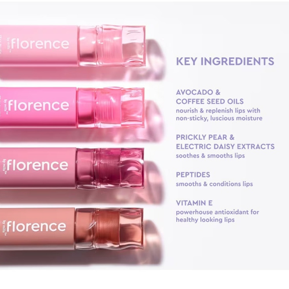 florence by mills BUNDLE - Stay Plush Lip Oil Tint & Tinted Lip Balm Bundle -NEW - Picture 7 of 10